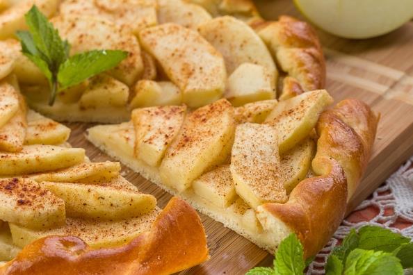 Пирог дрожжевой с яблоками Пирог дрожжевой с яблоками