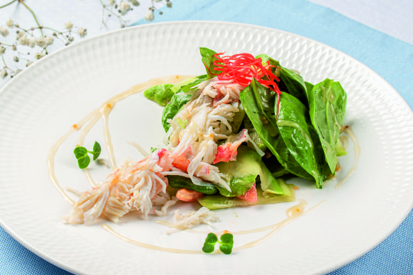 Салат с мясом краба Салат с мясом краба
