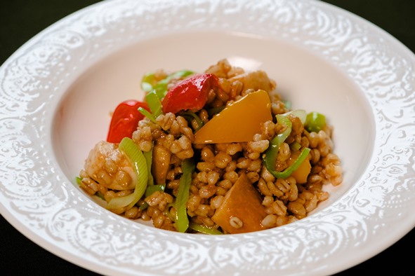 Перловая каша с щечками