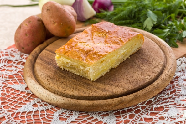 Пирог дрожжевой с картофелем