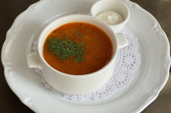 Рассольник с говядиной